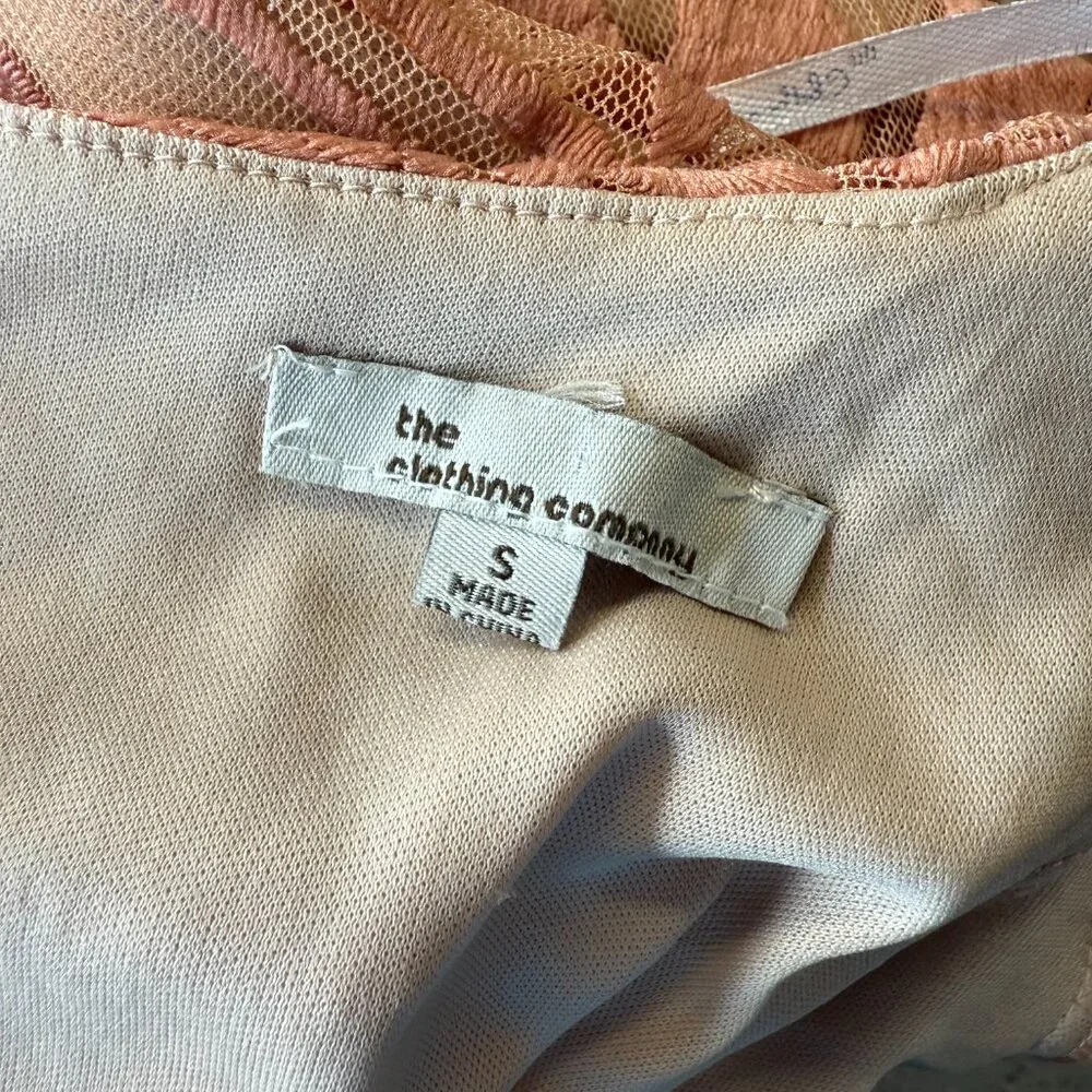 The Clothing Company Beige Lace Ruffle Mini Dress - Picture 6 of 6